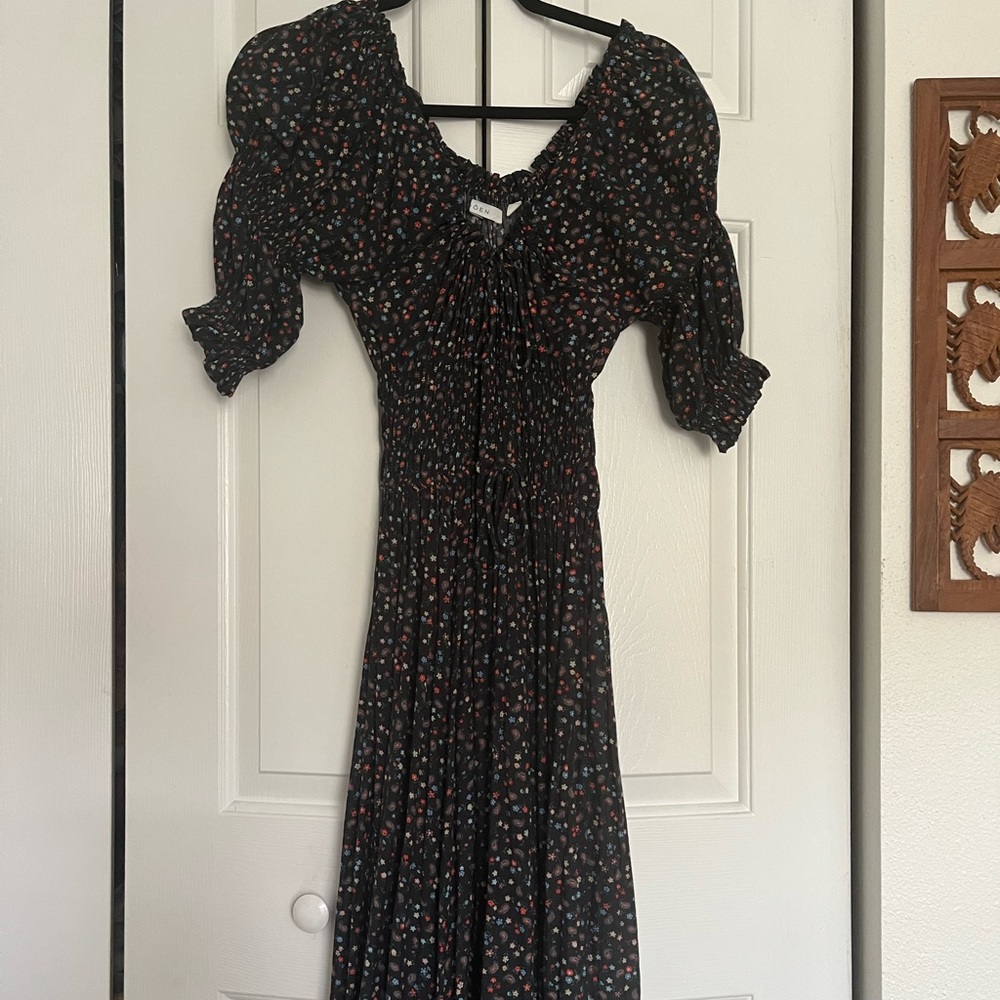 Doen paisley maxy dress size xxs